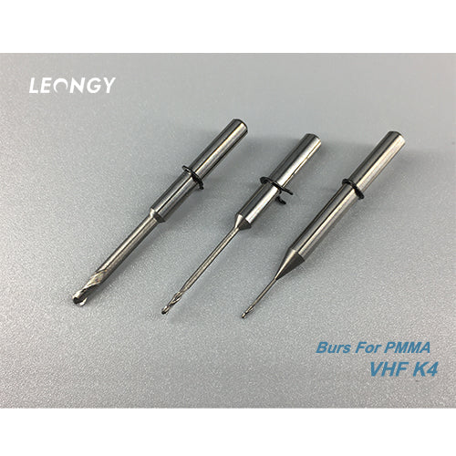 Milling burs for PMMA