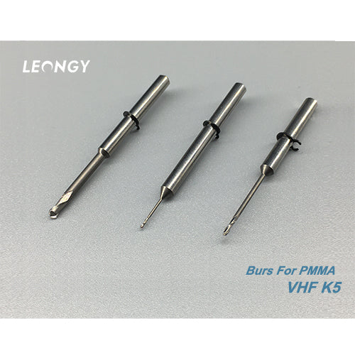 Milling burs for PMMA
