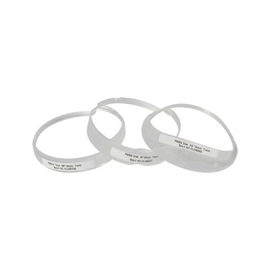 Transparente PMMA-Scheibe