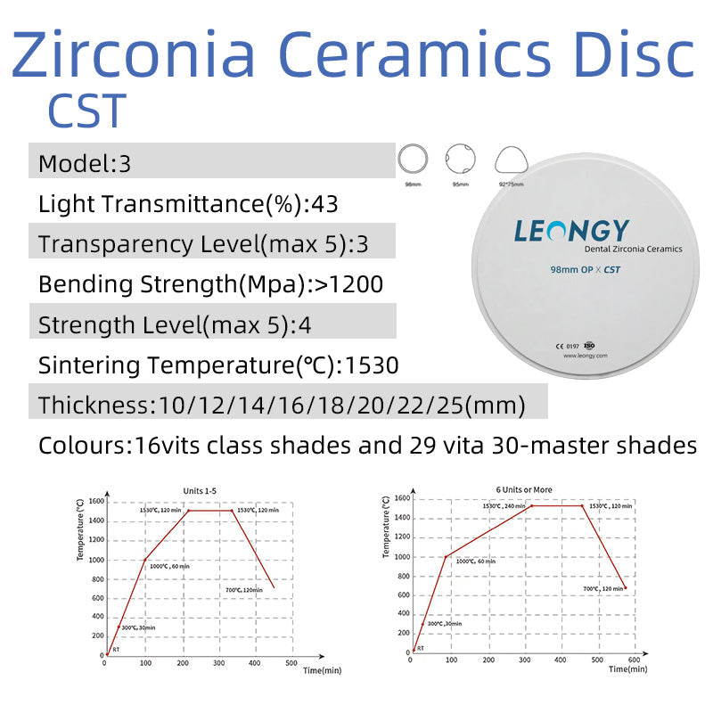 CST — Disco de zirconio OP (98 mm) 