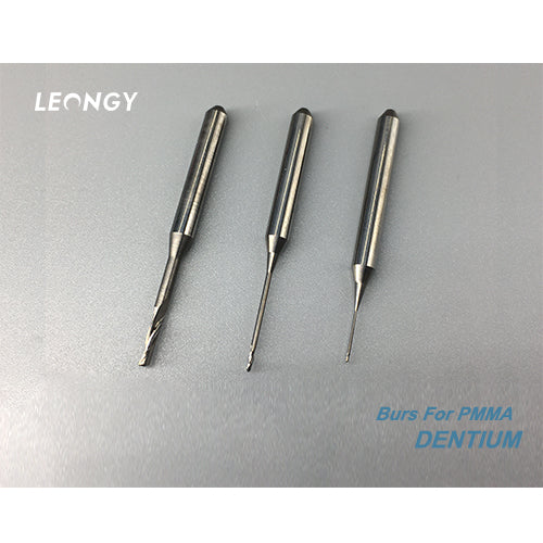 Milling burs for PMMA