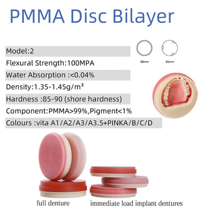 Removable Dentures PMMA Disc(RD)