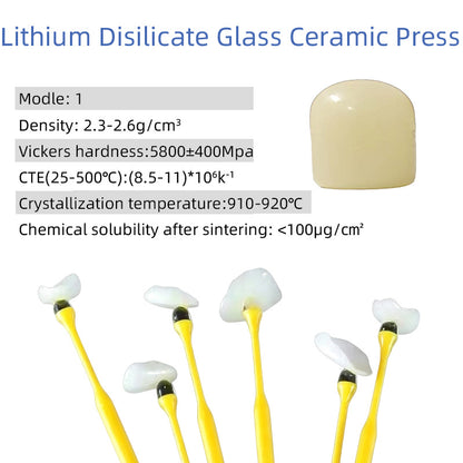Lithium disilicate ingots(10 pieces)